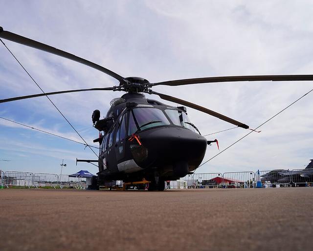 H175M em demonstração estática em evento H175M em demonstração estática em evento