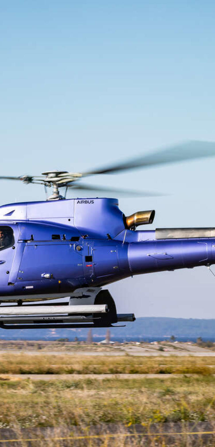 H130 Purple Helicopter